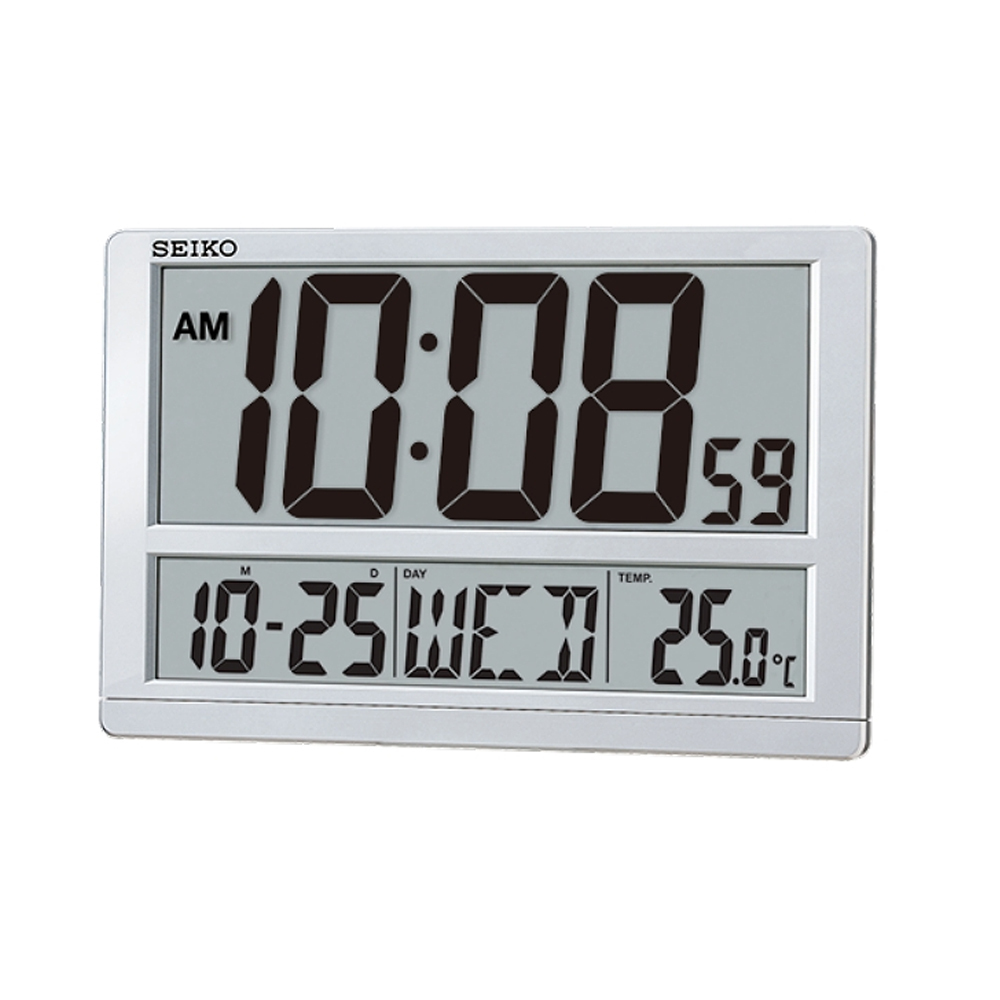 (預購)【SEIKO 精工】QHL080S 數位電子鐘 溫度 月份 日期 鬧鐘 座掛兩用 桌鐘
