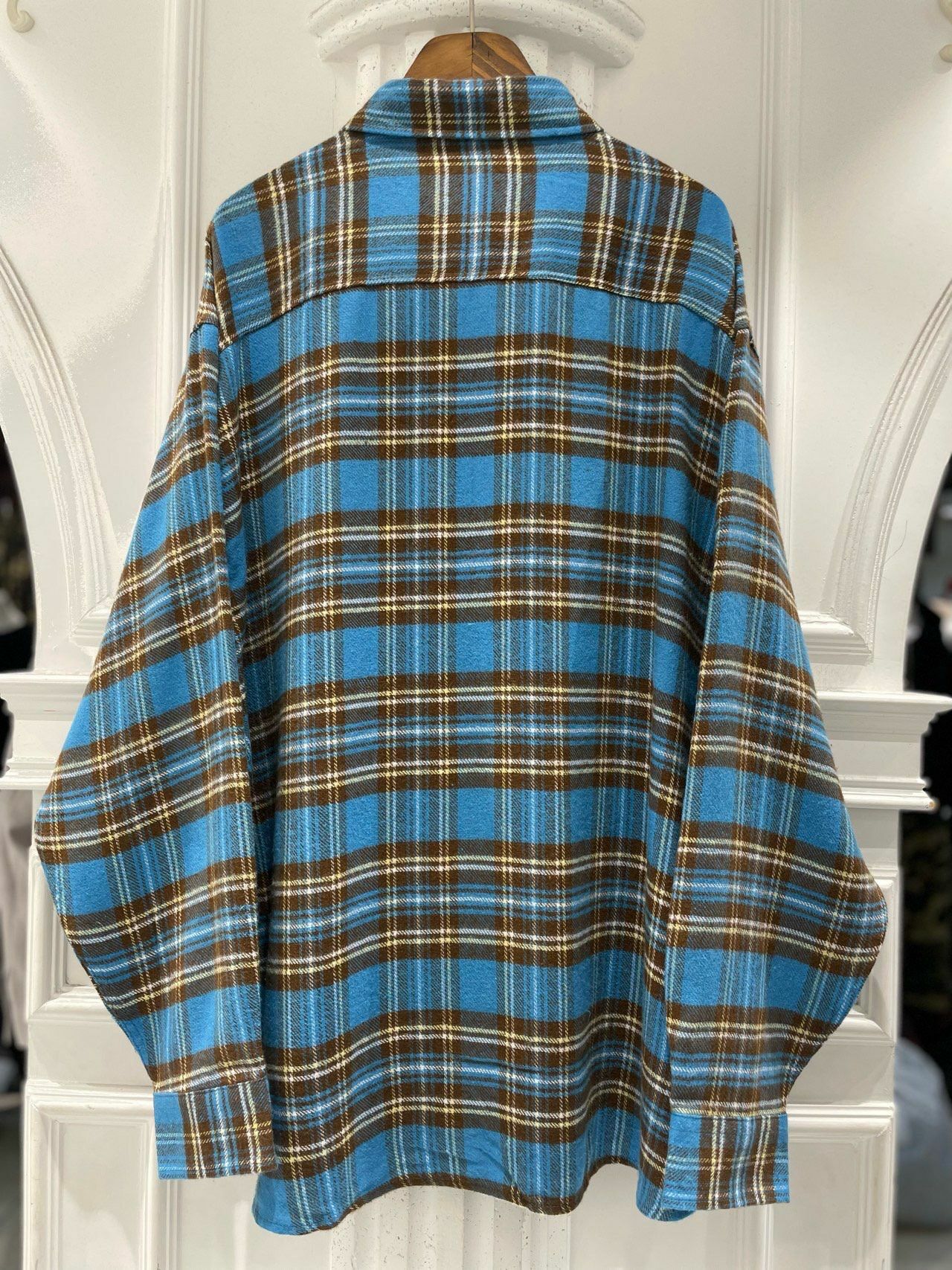 OverSize格仔長袖恤衫 alife-013S