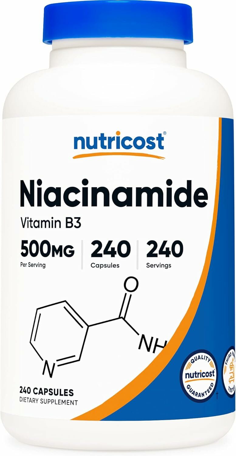 [預購] Nutricost Niacinamide 非潮紅菸鹼酸 500毫克 240粒 維他命B3