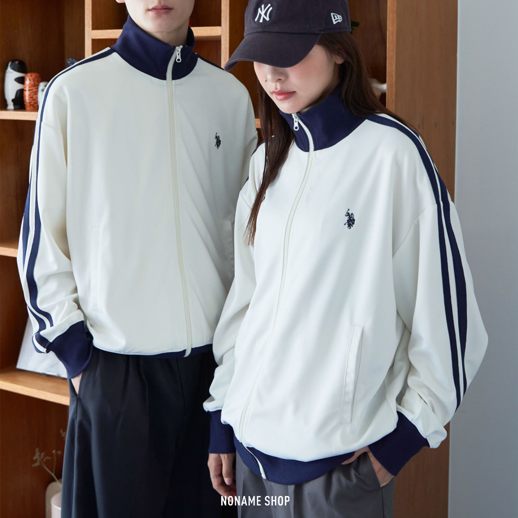 U.S.POLO ASSN 刺繡 LOGO 外套 條紋 四色 (男/女款)