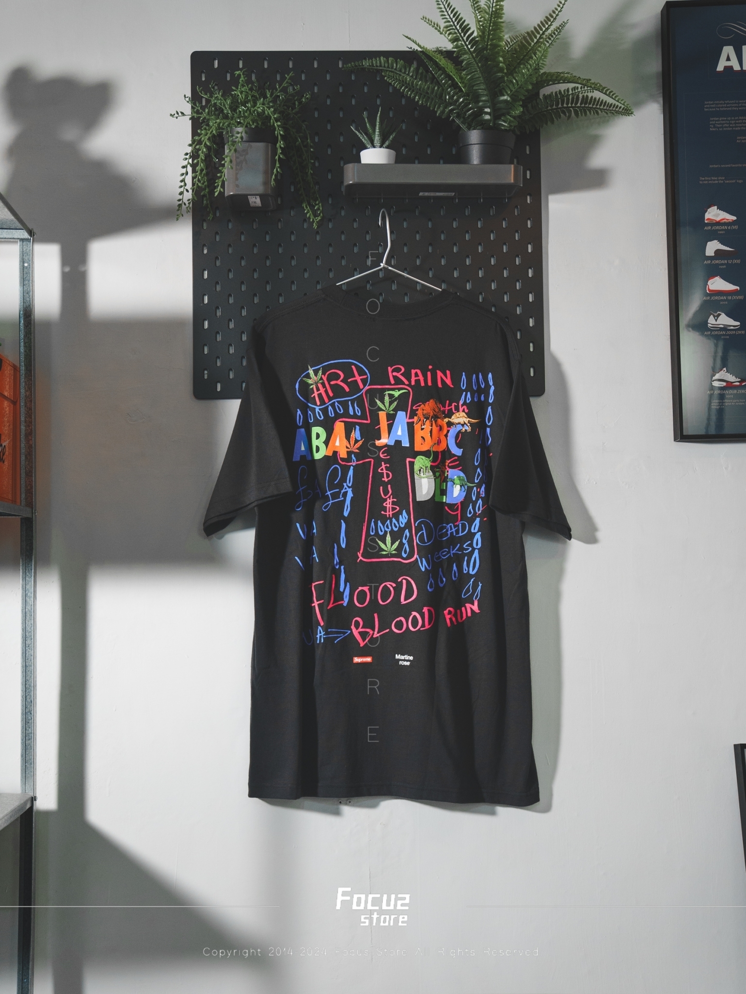 【Focus Store】預購 Supreme x Martine Rose Lee Scratch Perry Tee 黑/白 兩色 短T