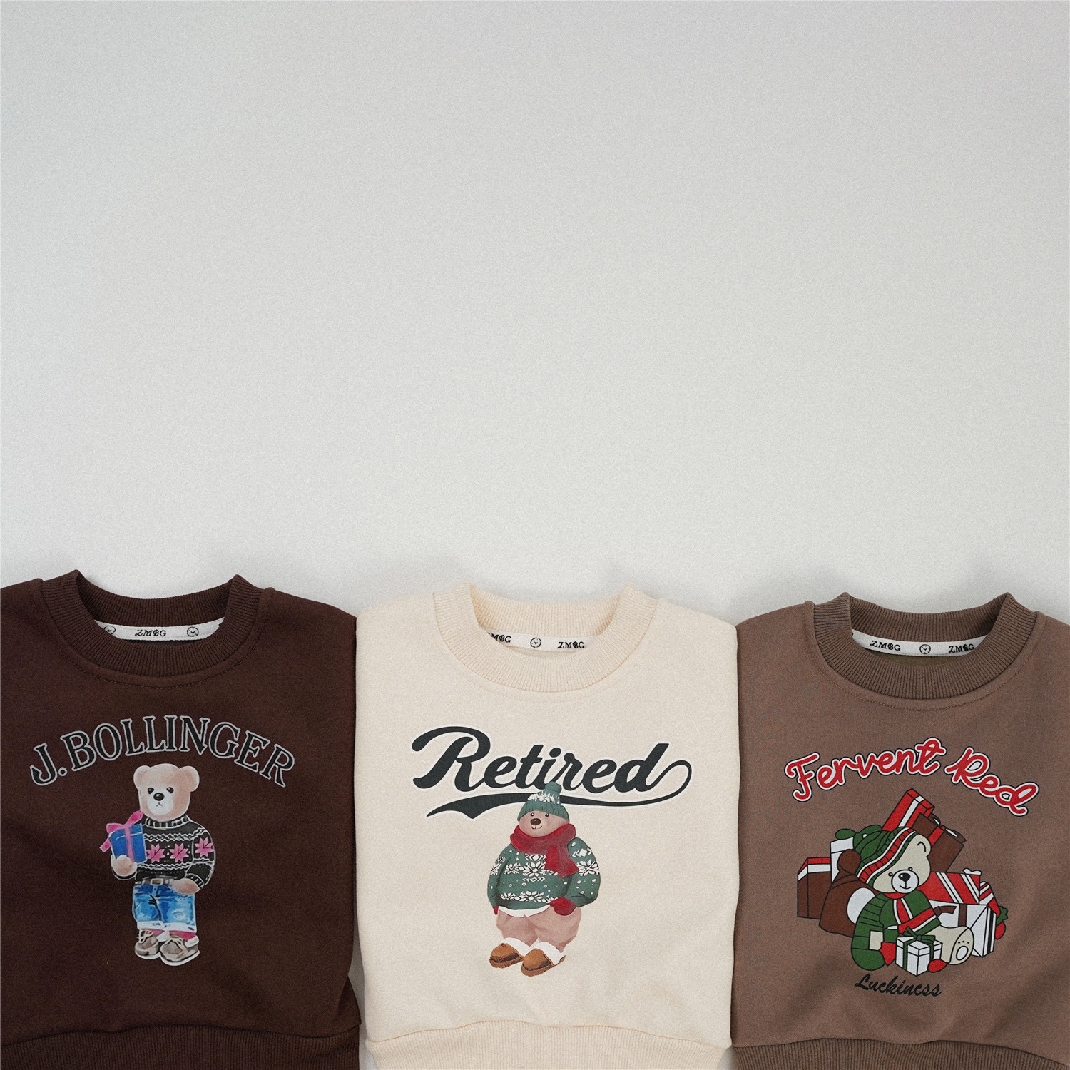 純棉冬季小熊上衣