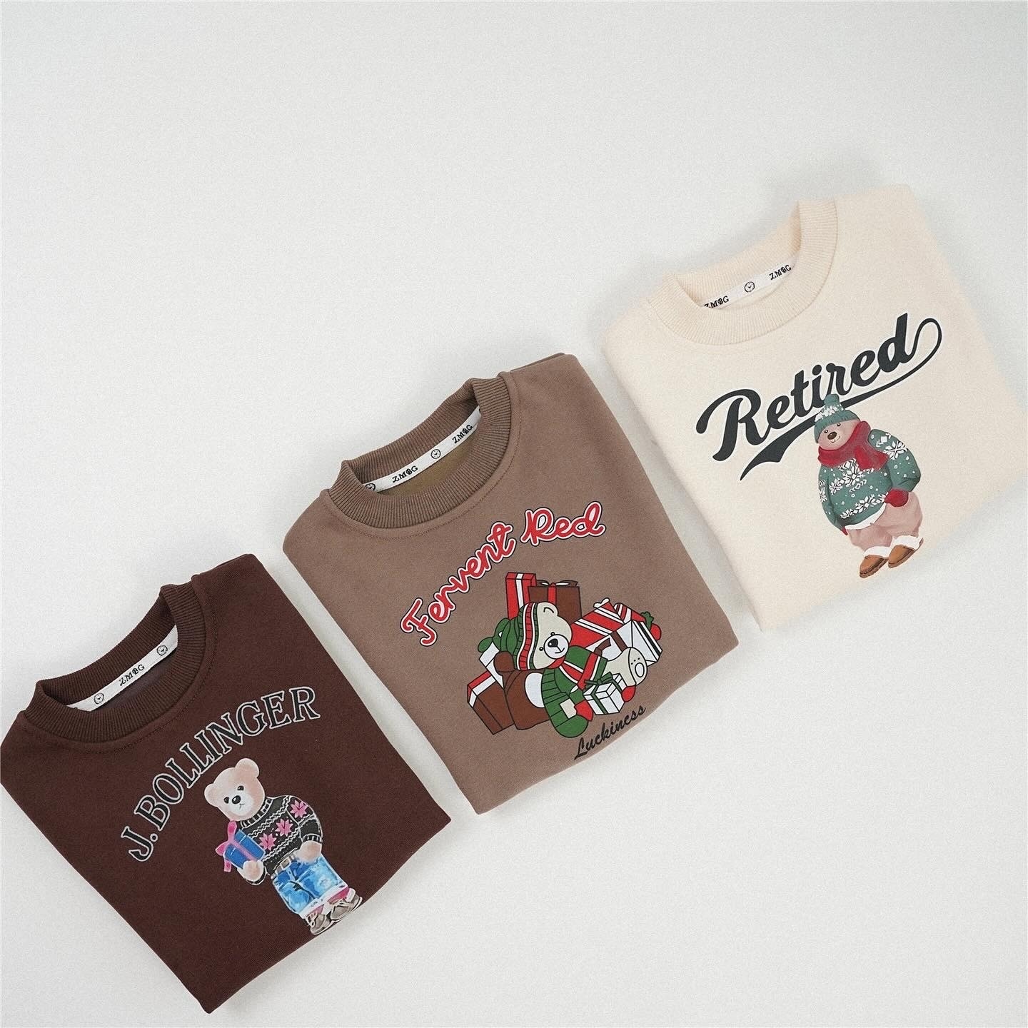 純棉冬季小熊上衣