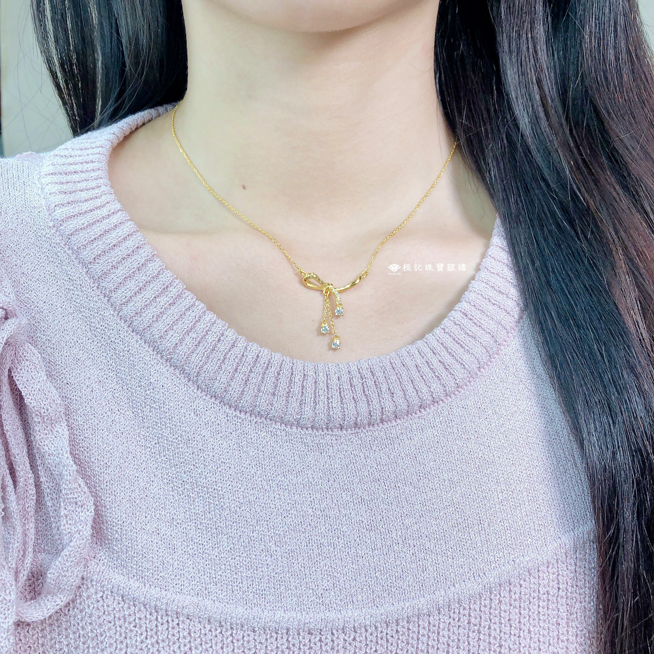 閃耀結伴 黃金項鍊