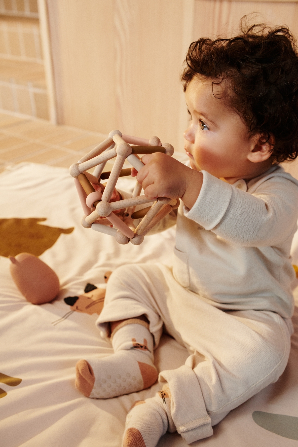 〖 Liewood 〗兔兔寶寶止滑襪三入組