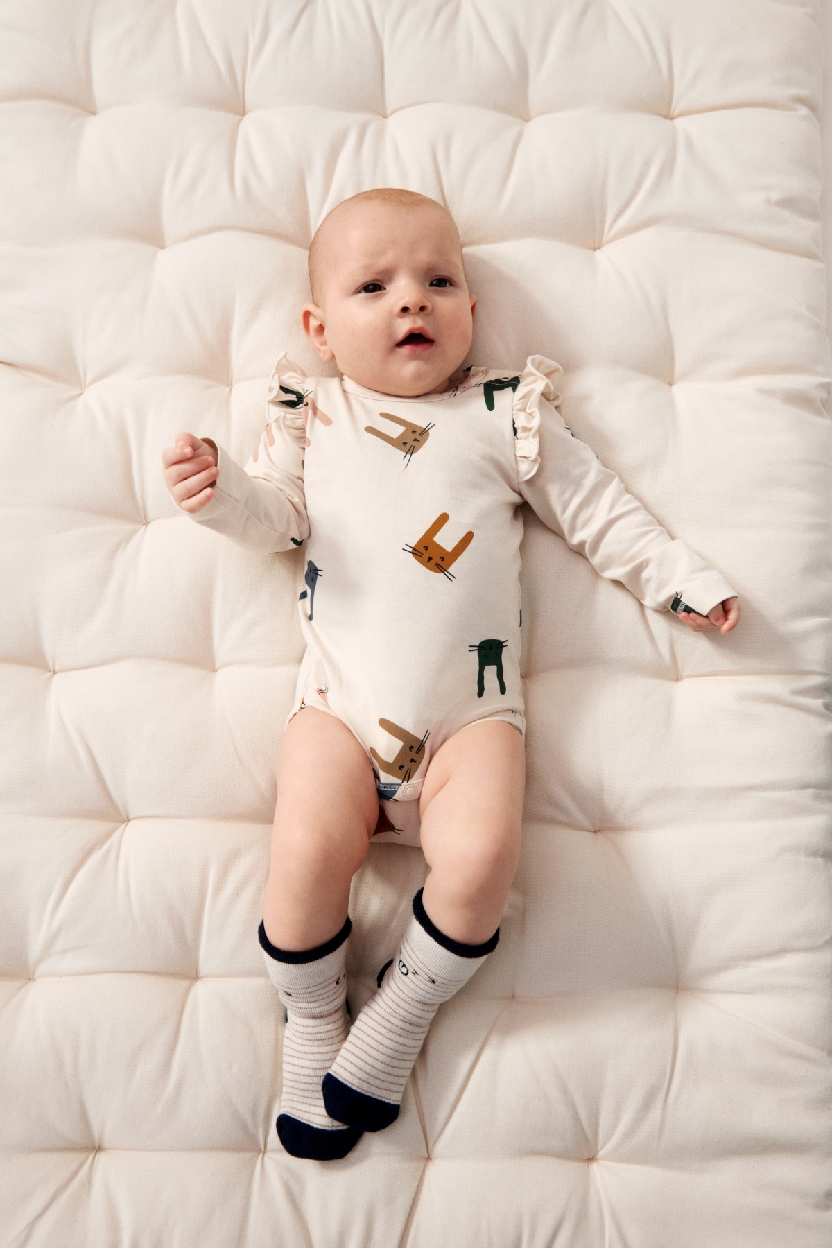 〖 Liewood 〗熊熊寶寶止滑襪三入組