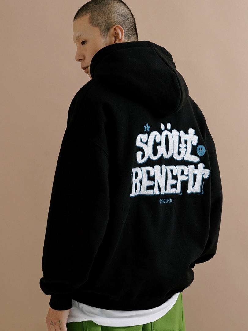 <預購> 韓國PUNCHLINE 電繡偵查兵🫡刷毛帽T#帽踢