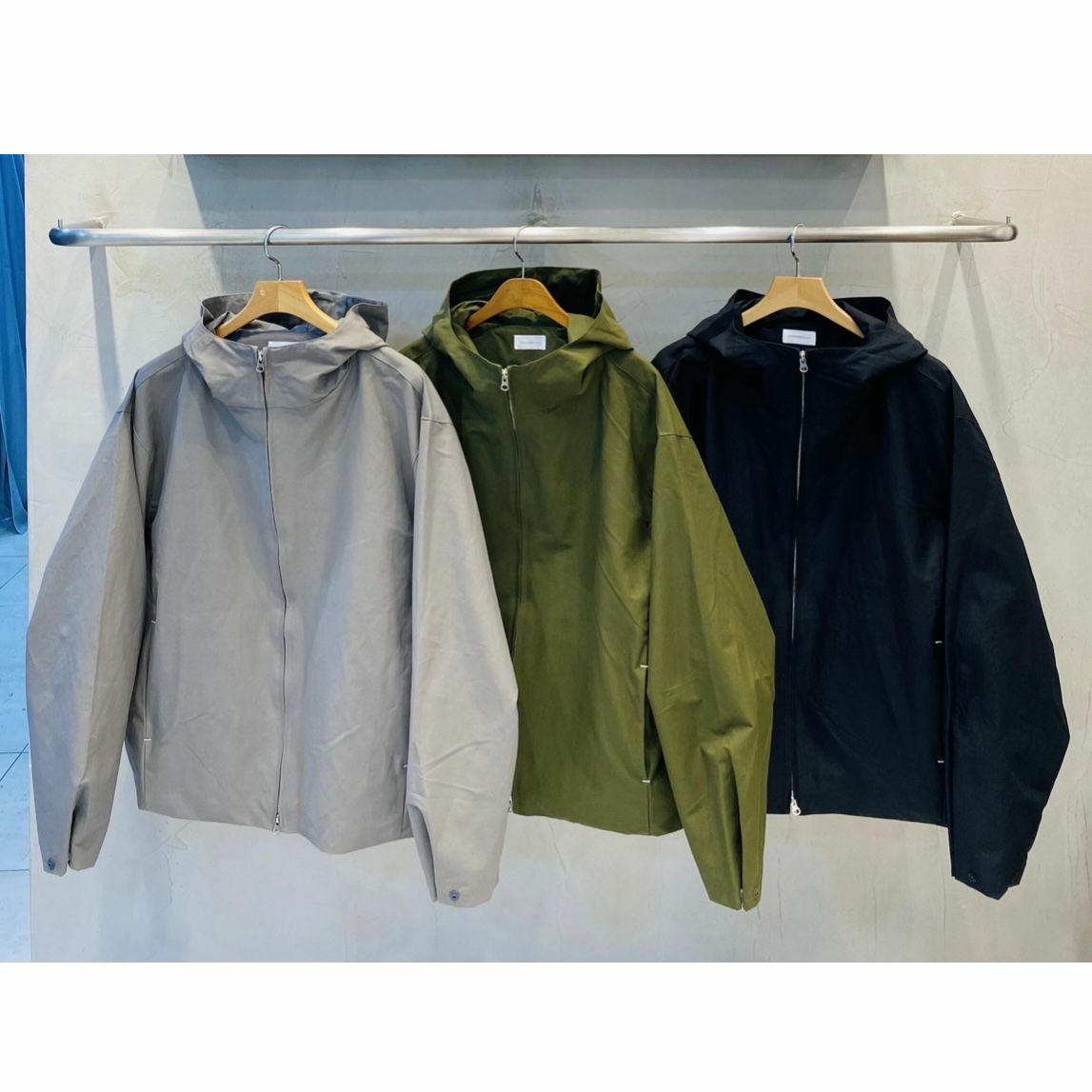 淨色連帽拉鍊外套 UNSTANDARD-089JK