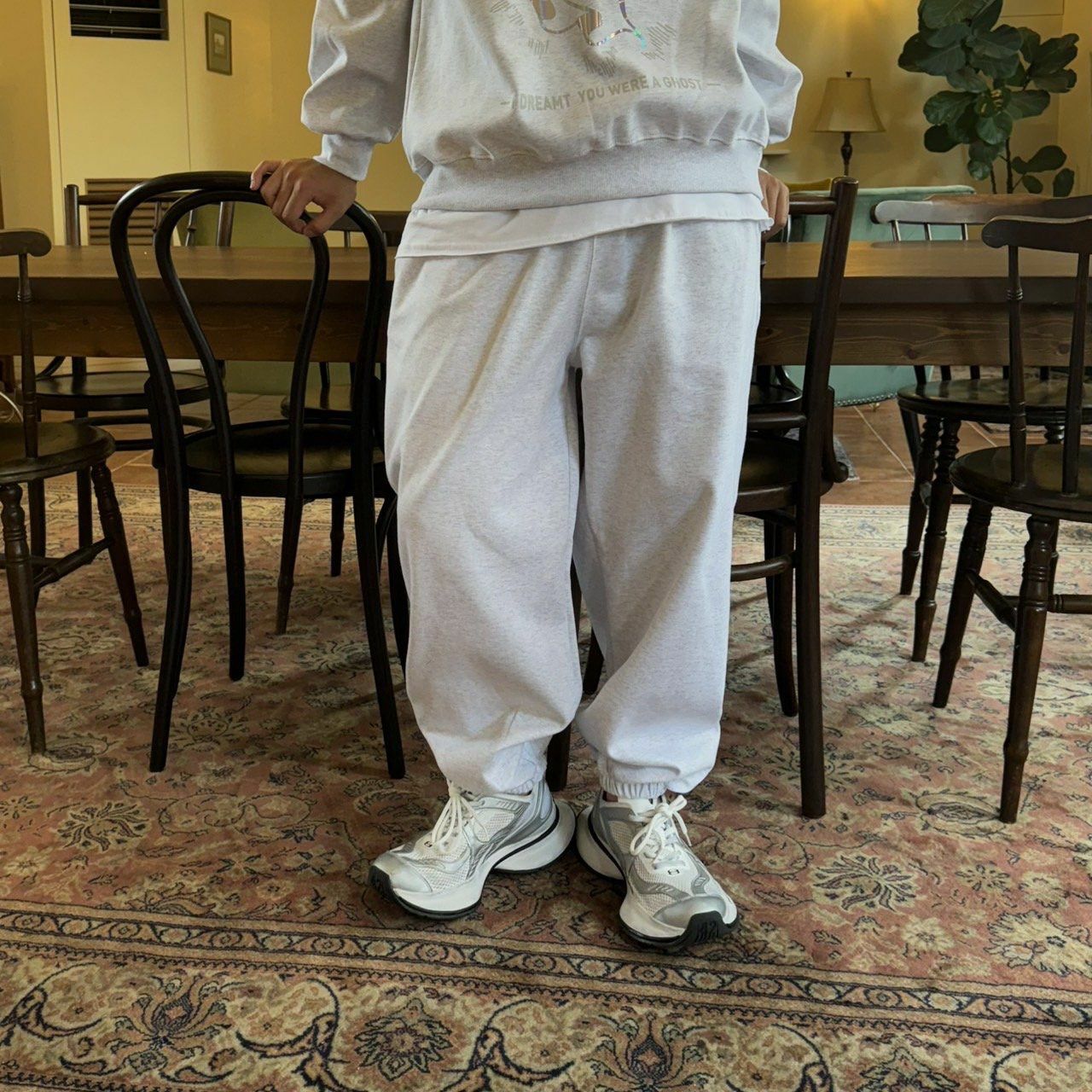 棉質束腳鬆身褲 BY ATTENTION-261P