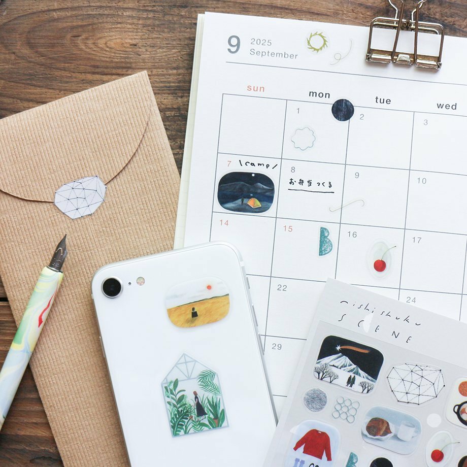 西淑 _SCENE 透明PET貼紙｜日本表現社