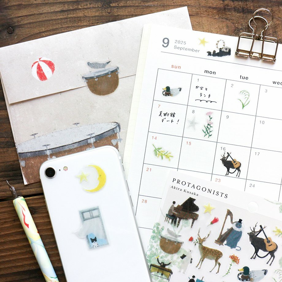 日下明 _PROTAGONISTS 透明PET貼紙｜日本表現社