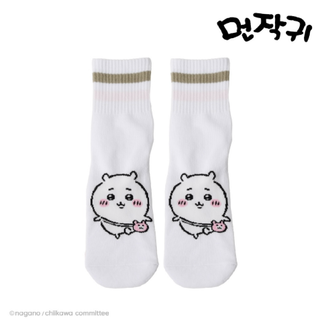 預訂｜韓國限定 Chiikawa 條紋中筒襪