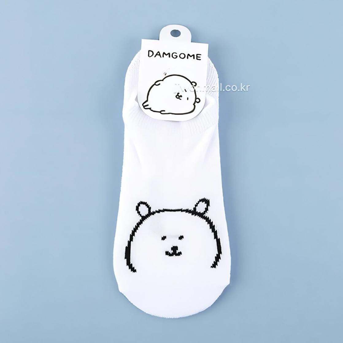 預訂｜韓國限定 白熊 白色船襪