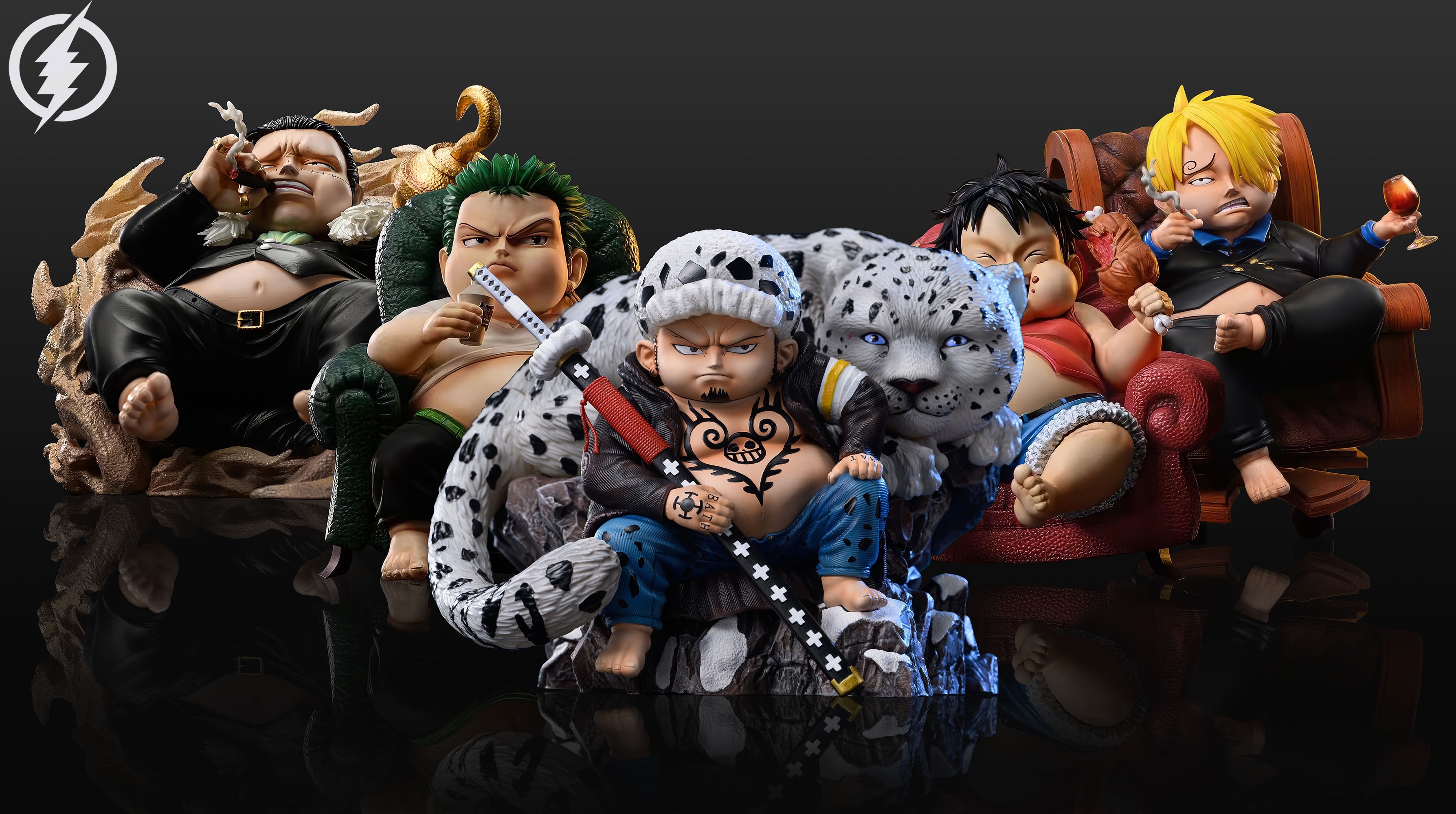 現貨GK 閃電模玩 One Piece 海賊王 肥肥系列 肥肥坐姿羅