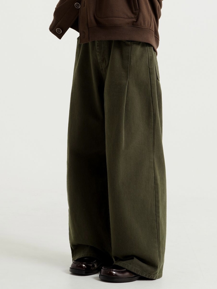 <預購> 韓國WV PROJECT LEAD LINE復古色寬褲