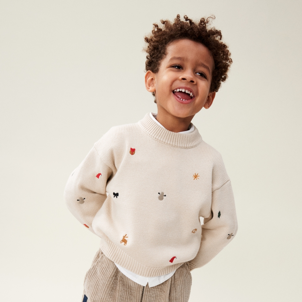 〖 Liewood 〗冬日刺繡針織上衣