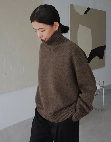 正韓ᴷᴼᴿᴱᴬ 🇰🇷慵懶感針織高領毛衣(七色)