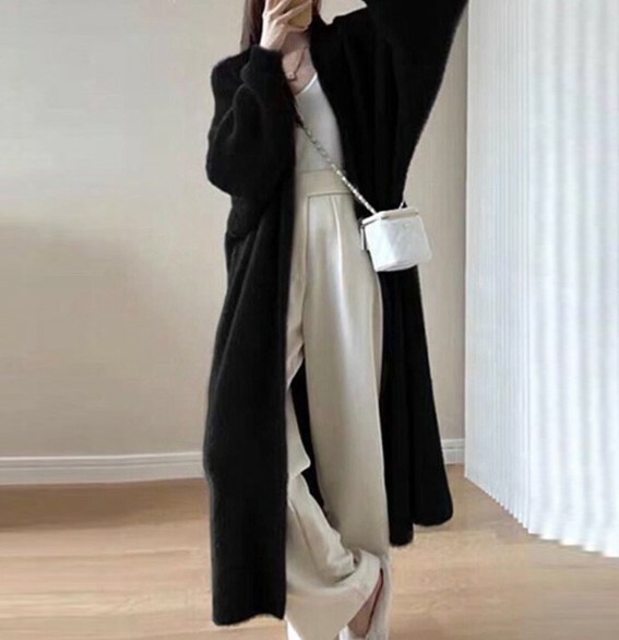 正韓ᴷᴼᴿᴱᴬ 🇰🇷仿貂毛絨絨長版風衣外套(六色)