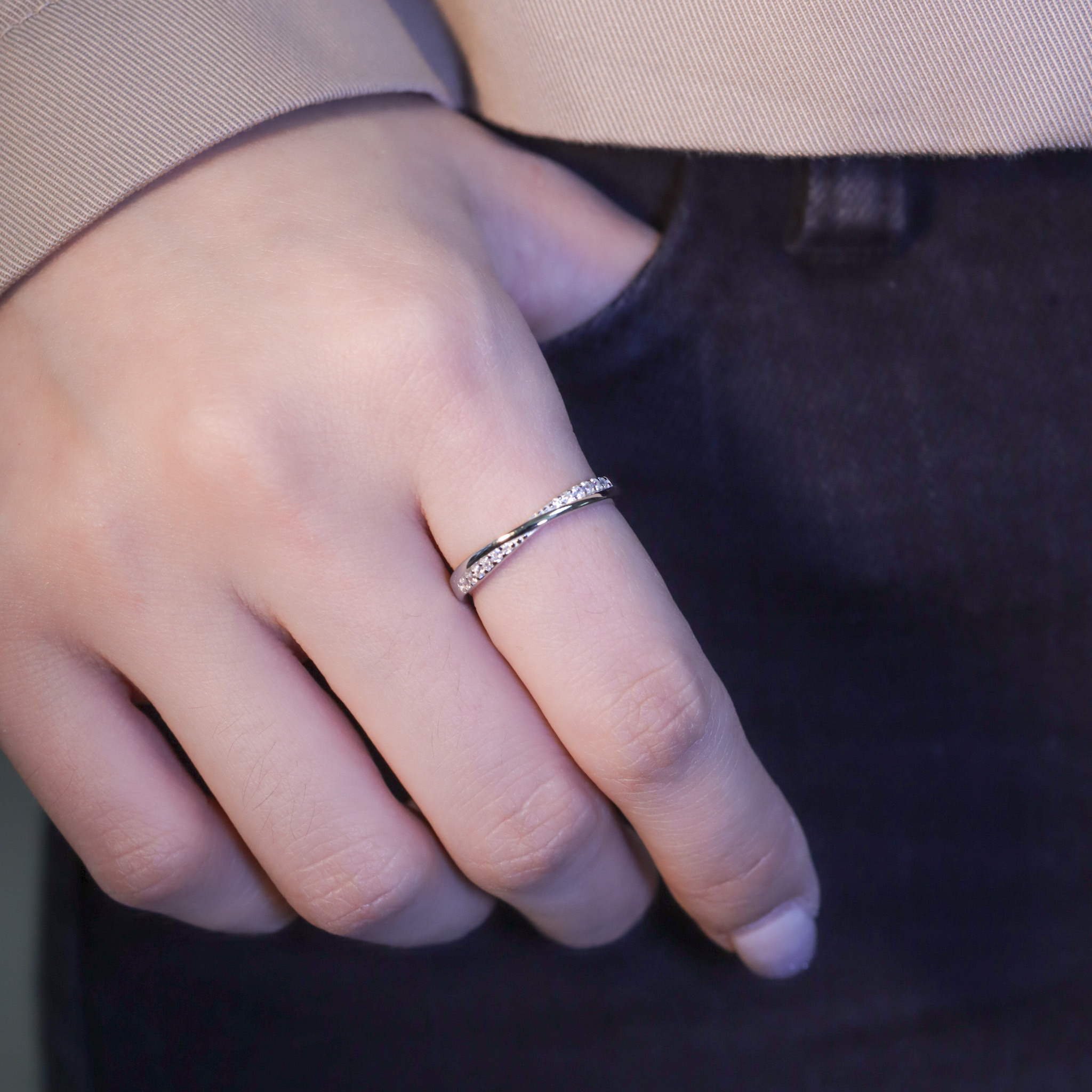 | 925純銀 | 擦肩而遇戒指 | RI0732 |