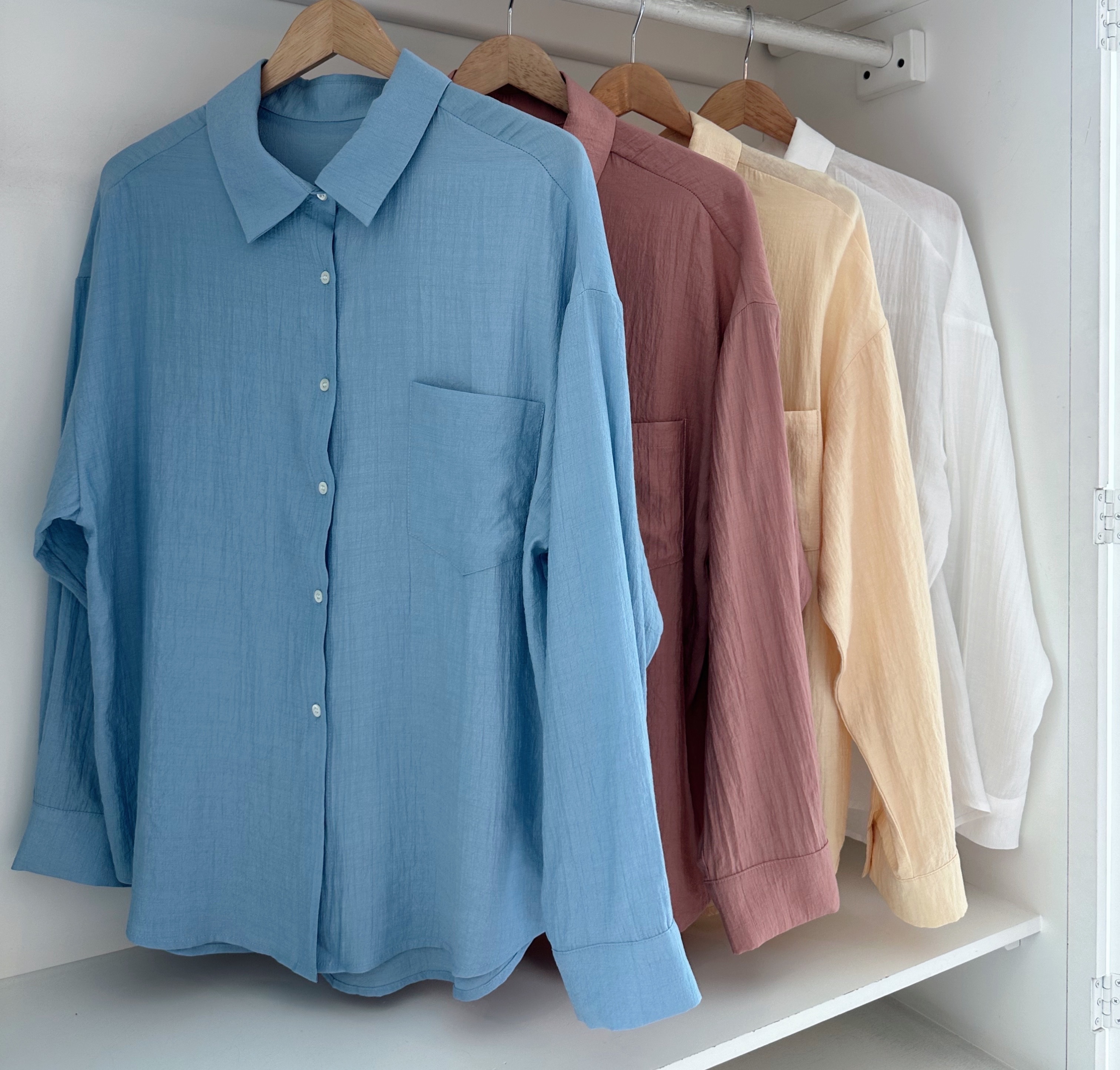 SOFT COTTON LONG SLEEVE LONG SHIRT