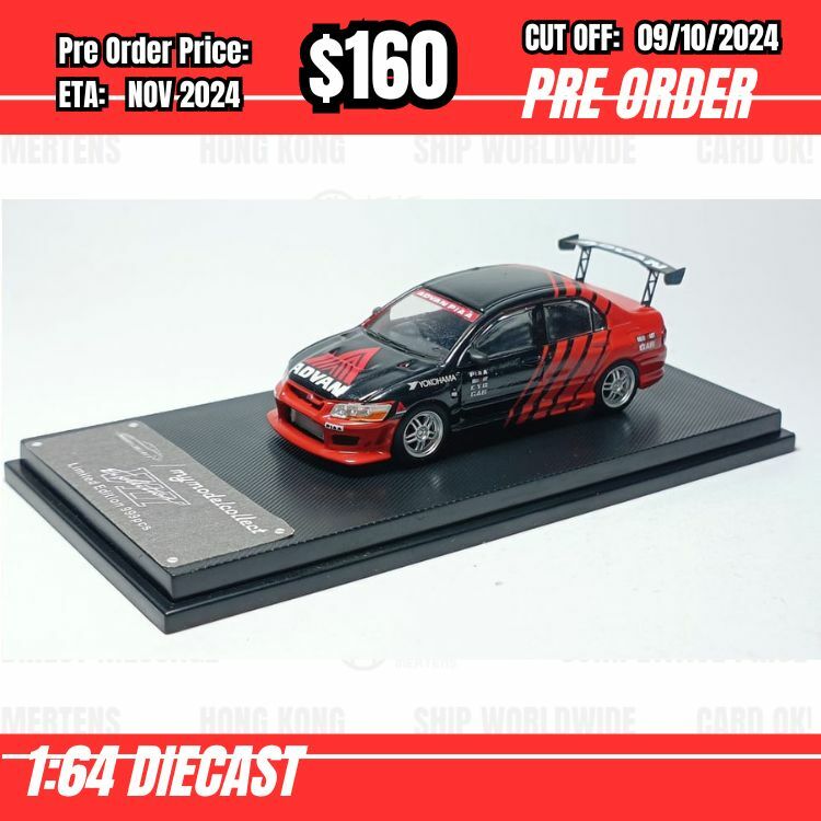 PO-$160 * Model Collect * 1:64 Mitsubishi Lancer Evolution VII Advan [OD29/09]