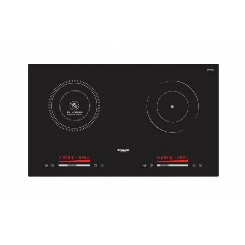 樂信 Rasonic   RCI-S2028‧座檯‧嵌入式‧2合1雙頭電磁爐+電陶爐‧2800W‧香港行貨,原廠5年保養‧