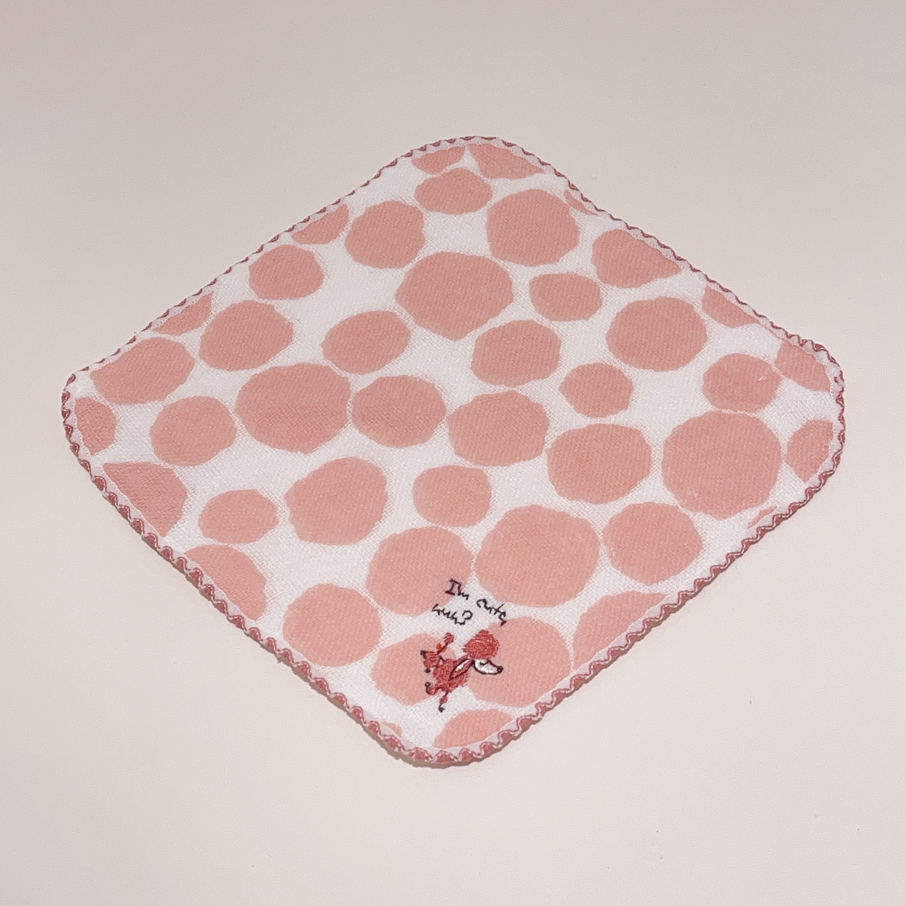 日本製刺繡方巾小手帕