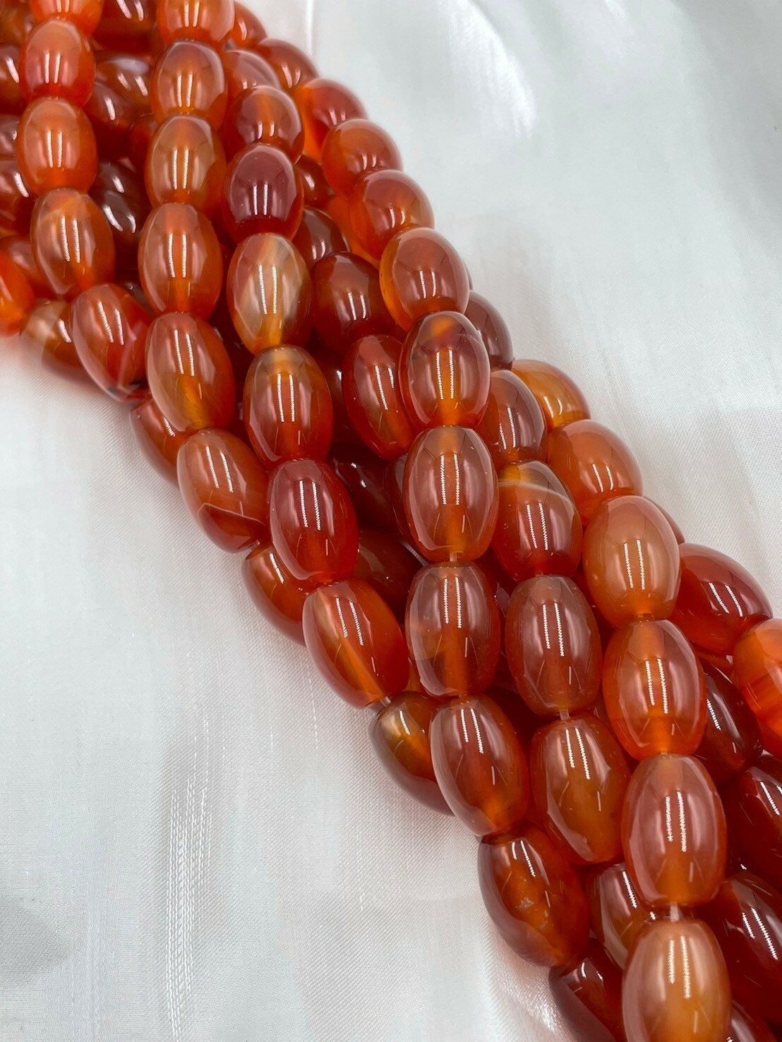 條-No.26亮面橢圓深大瑪瑙珠10mm*14mm約28顆