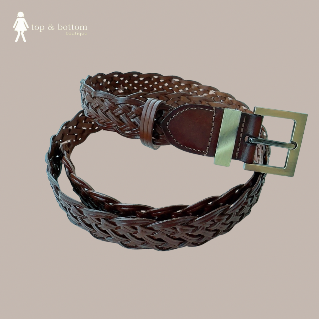 PU LEATHER CROSS BUCKLE BELT