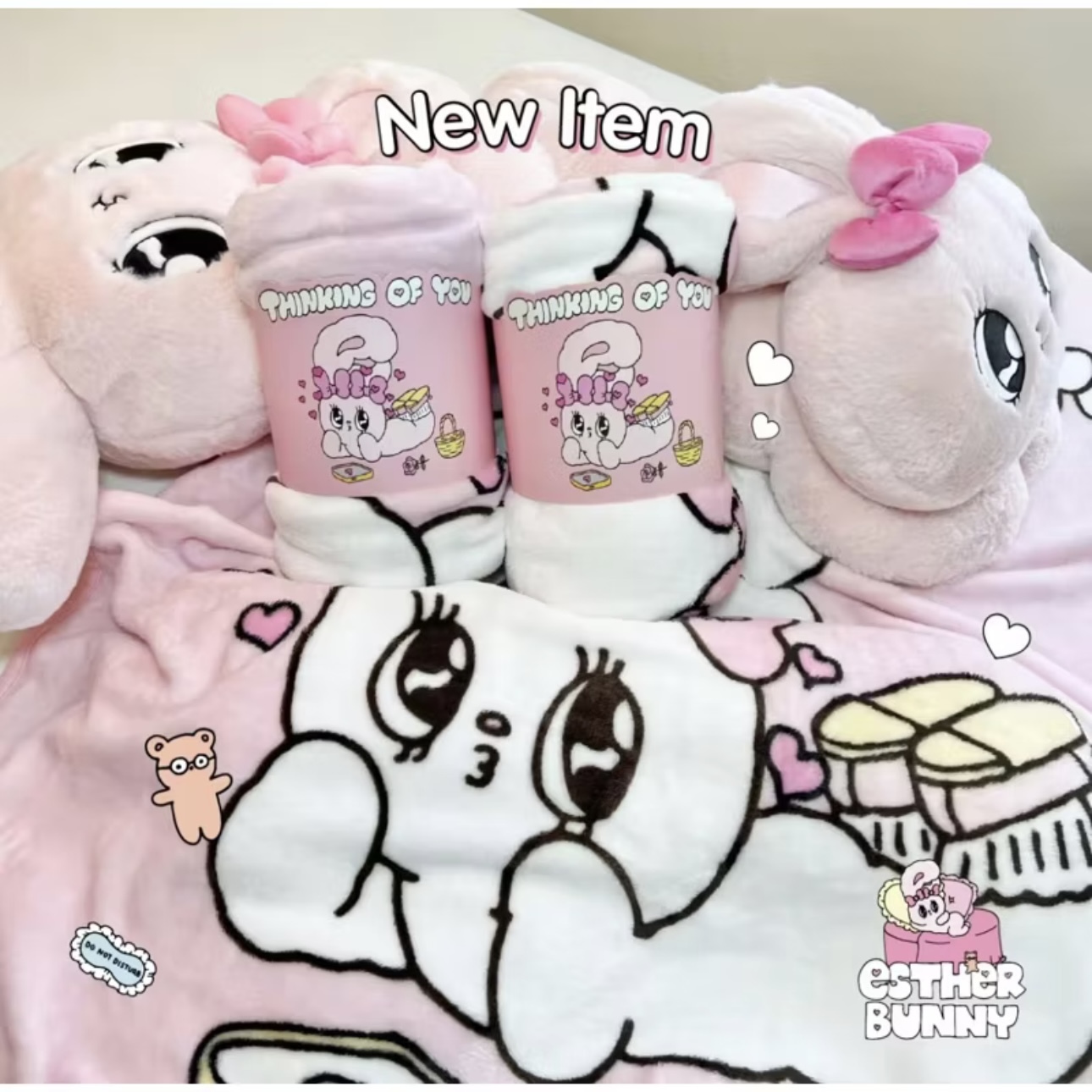 ESTHER BUNNY 艾絲樂小兔 毛毯 毯子 保暖棉被