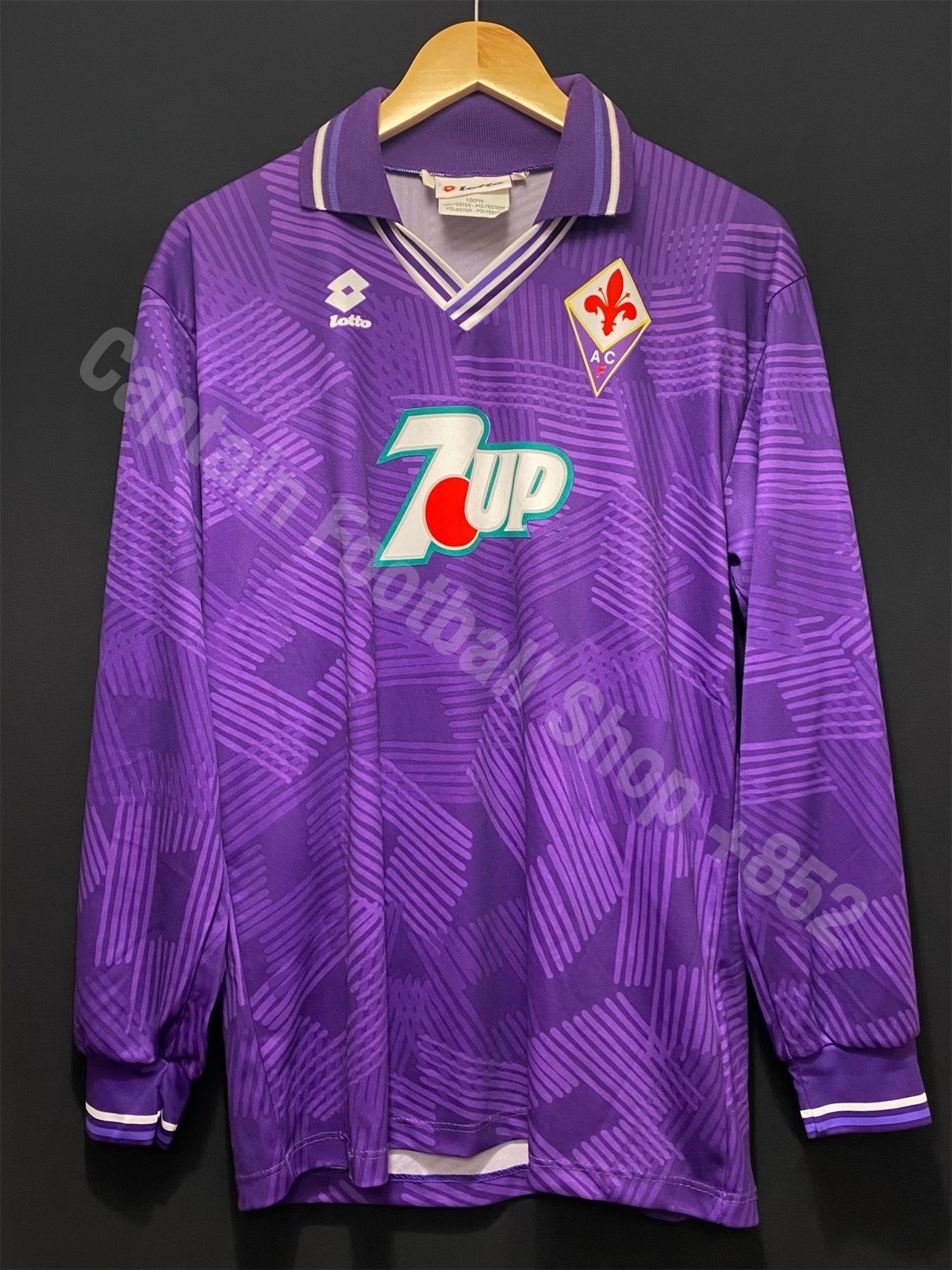 Fiorentina 1992-1993 Lotto L/S Home Shirt