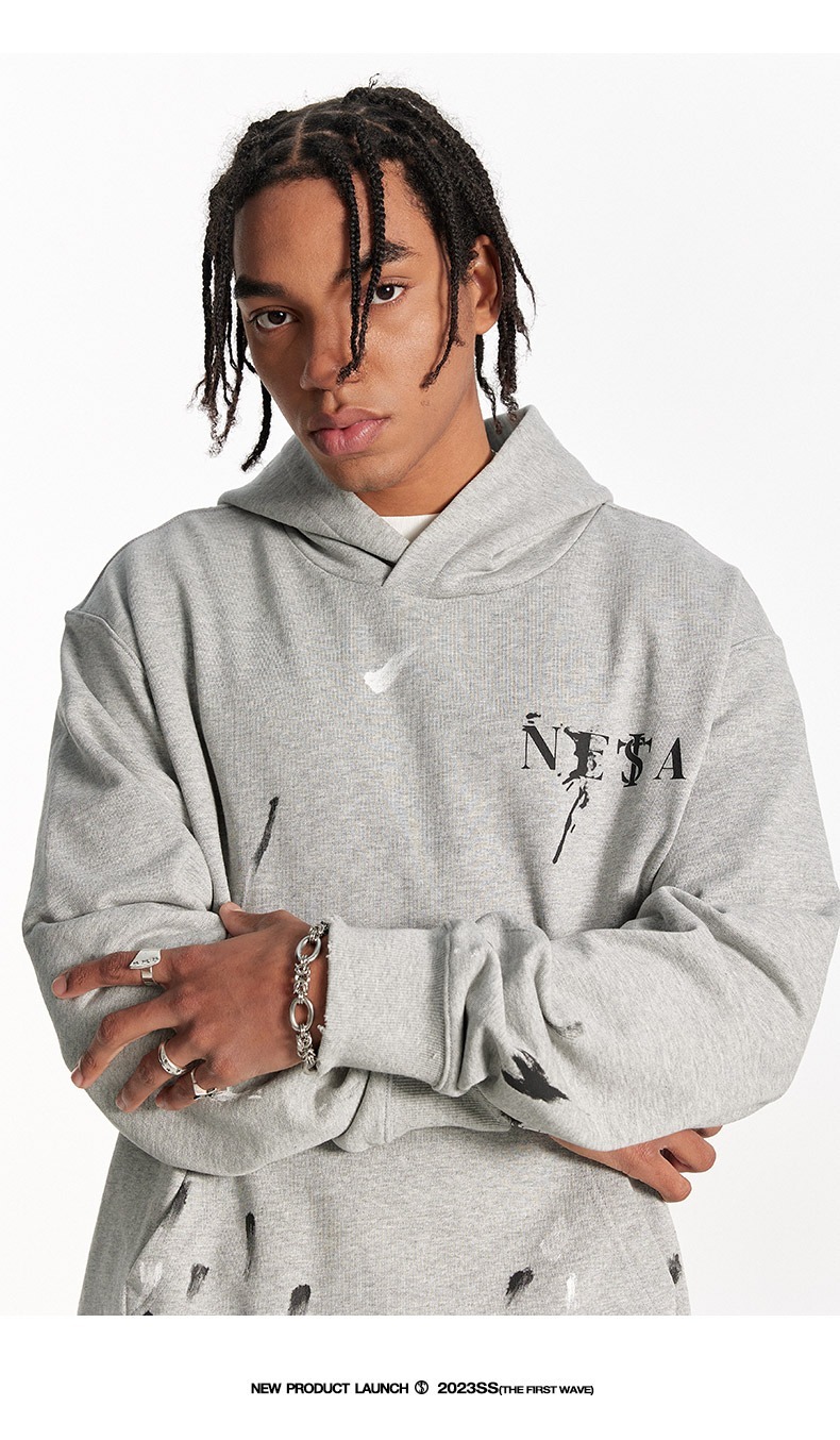 STK SmallTownKid 噴漆破壞 帽T