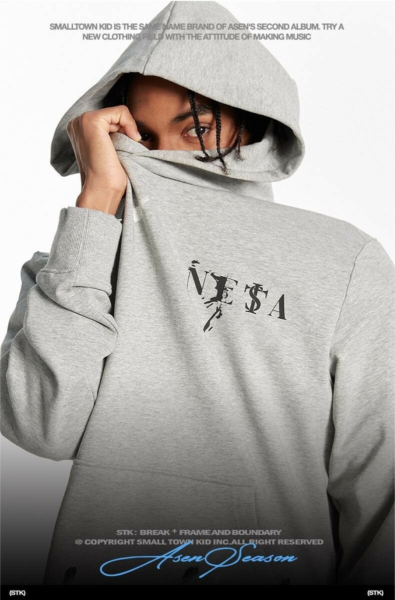 STK SmallTownKid 噴漆破壞 帽T