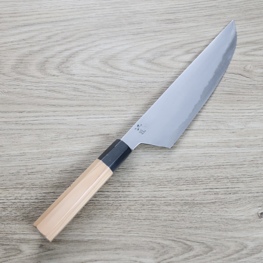 堺孝行 焰弧月 先丸牛刀 210mm 青二鋼/付鞘