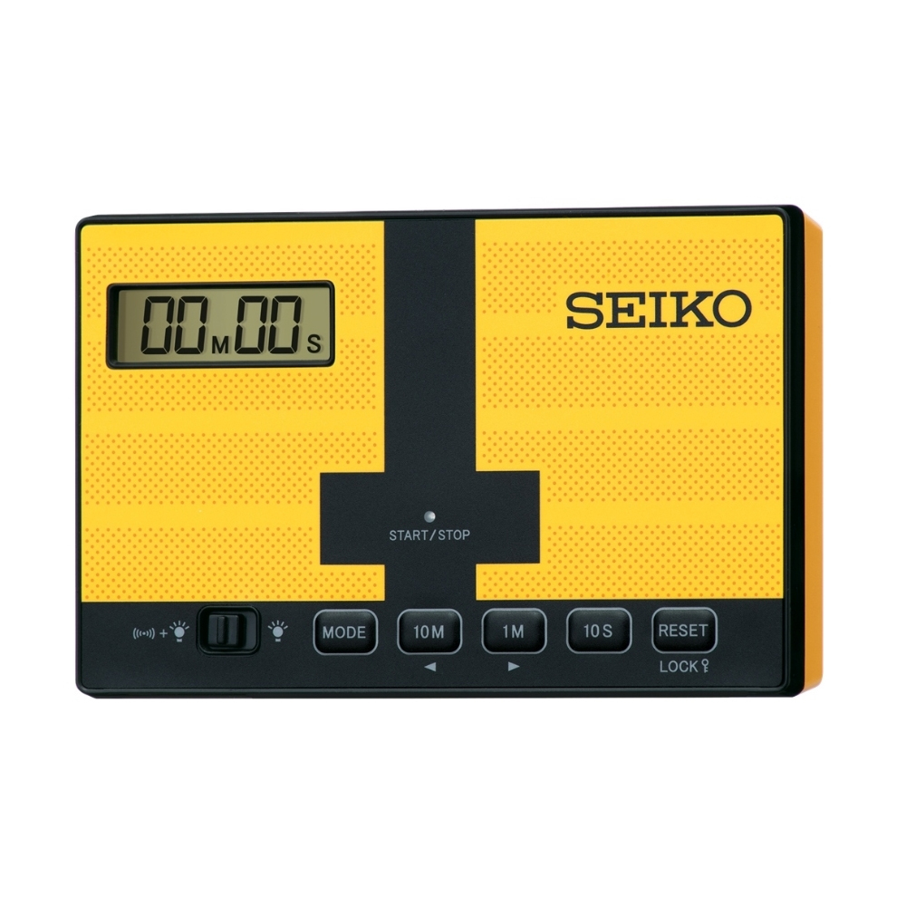 (預購)【SEIKO 精工】QHL098Y 磁鐵背吸 觸控 計時 碼表 電子鐘