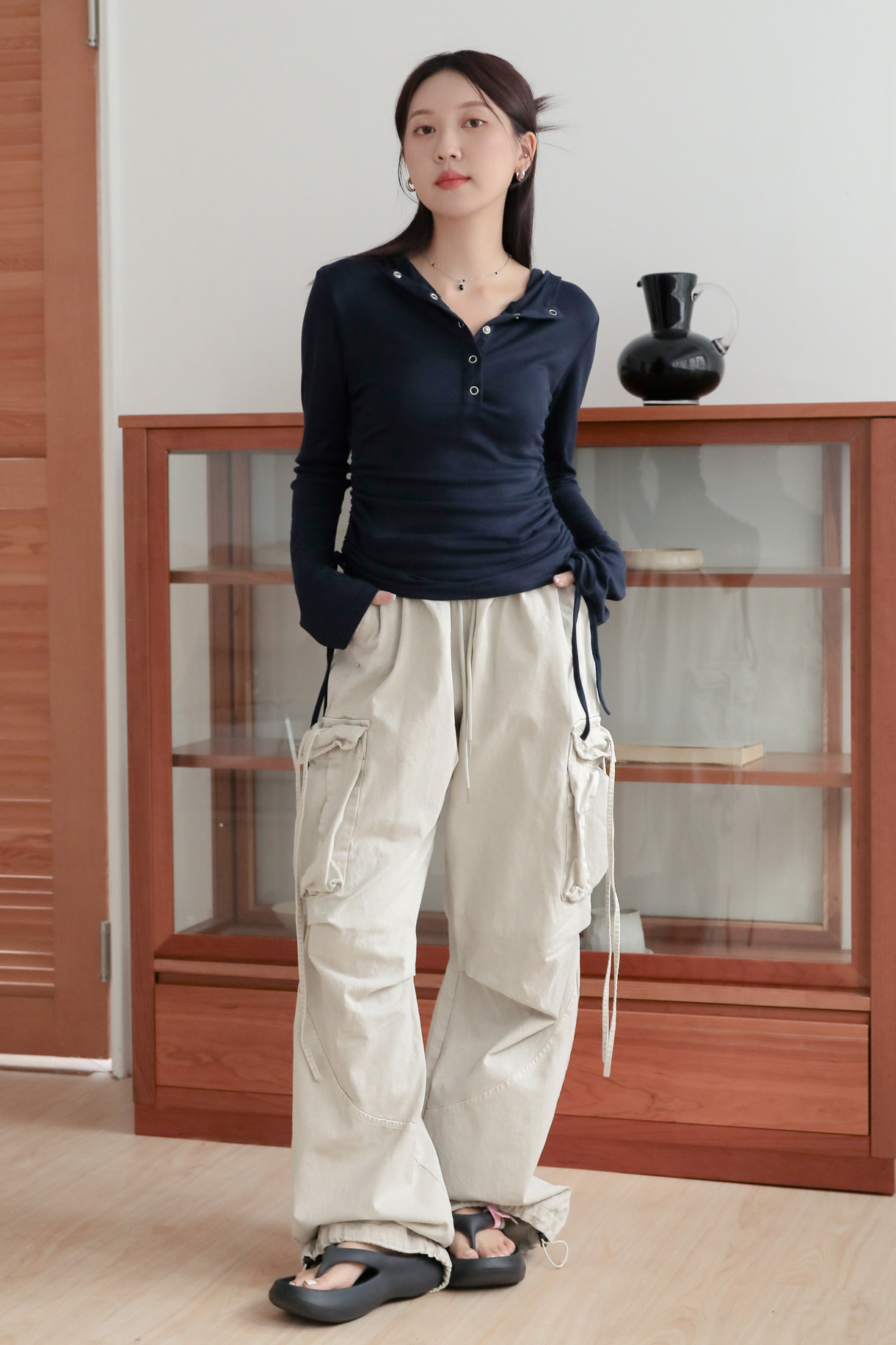 【Unisex】Inatarope Cargo Wide Pants #工裝褲