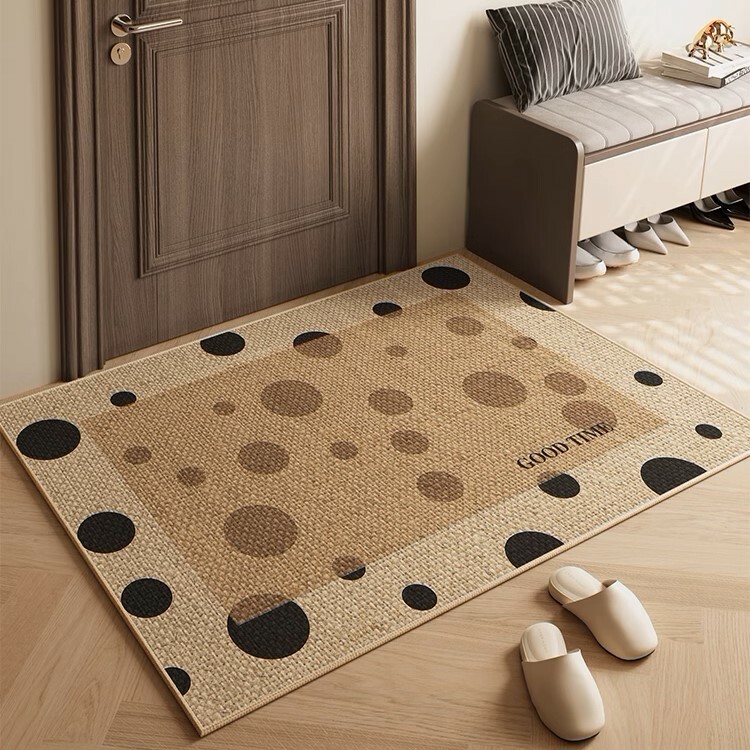 《4850》日式鄉村風防滑亞麻地墊