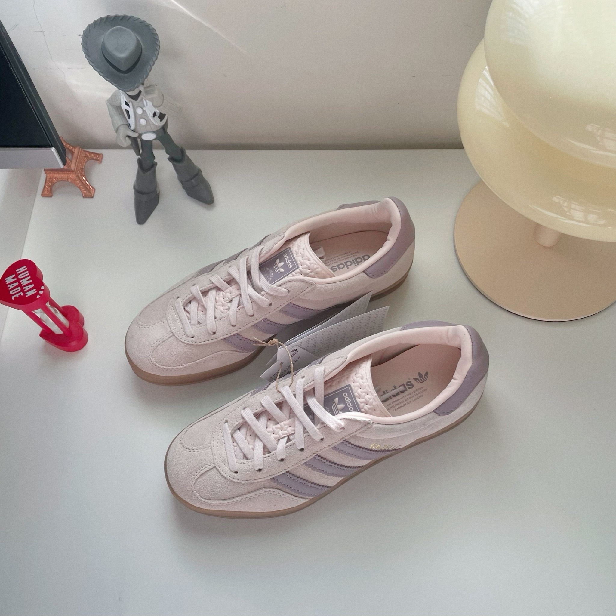 Adidas Originals Gazelle Indoor 歐洲限定 芋泥奶油 奶油色 復古鞋 JI1037