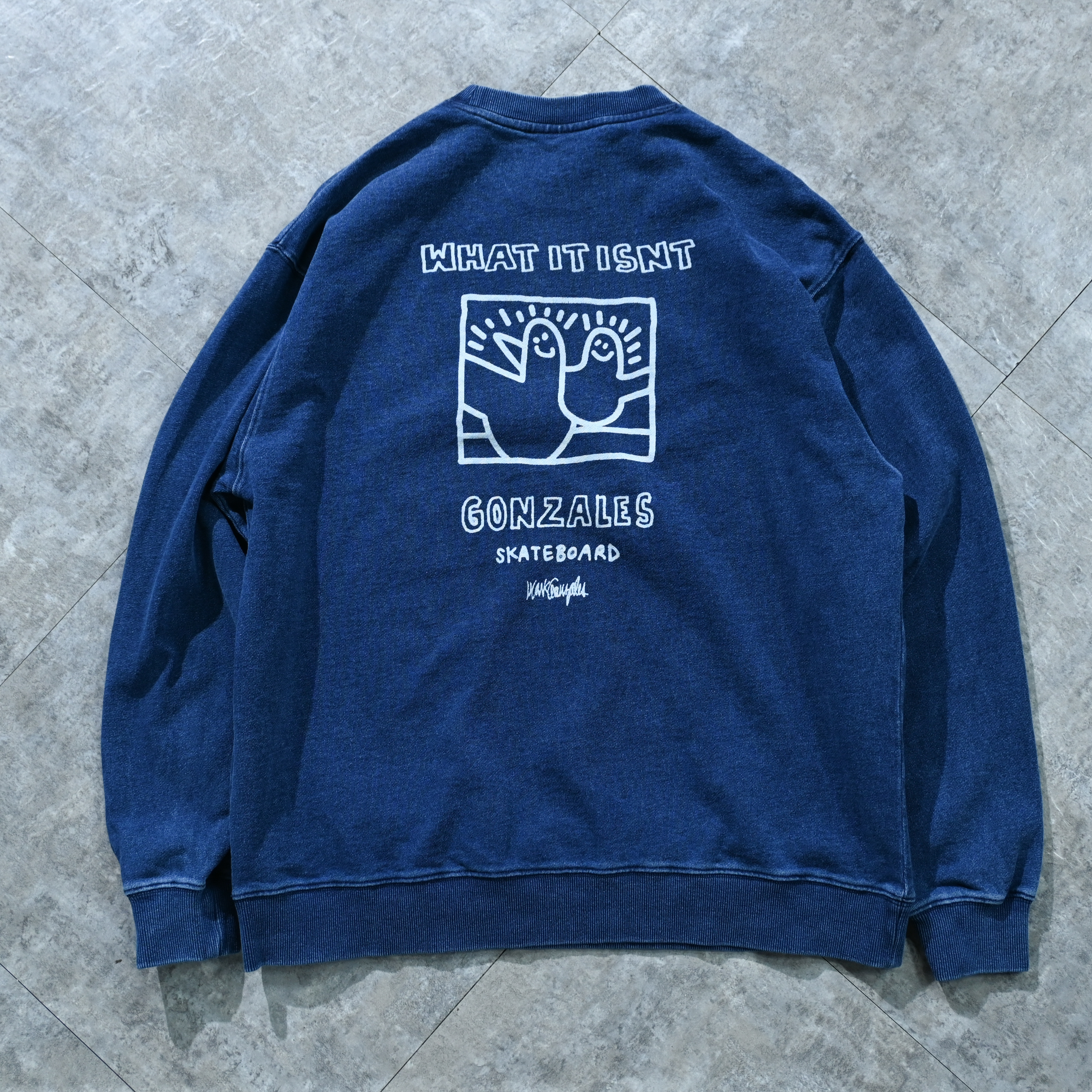 (What it isNt) ART BY MARK GONZALES Indigo Sweatshirt