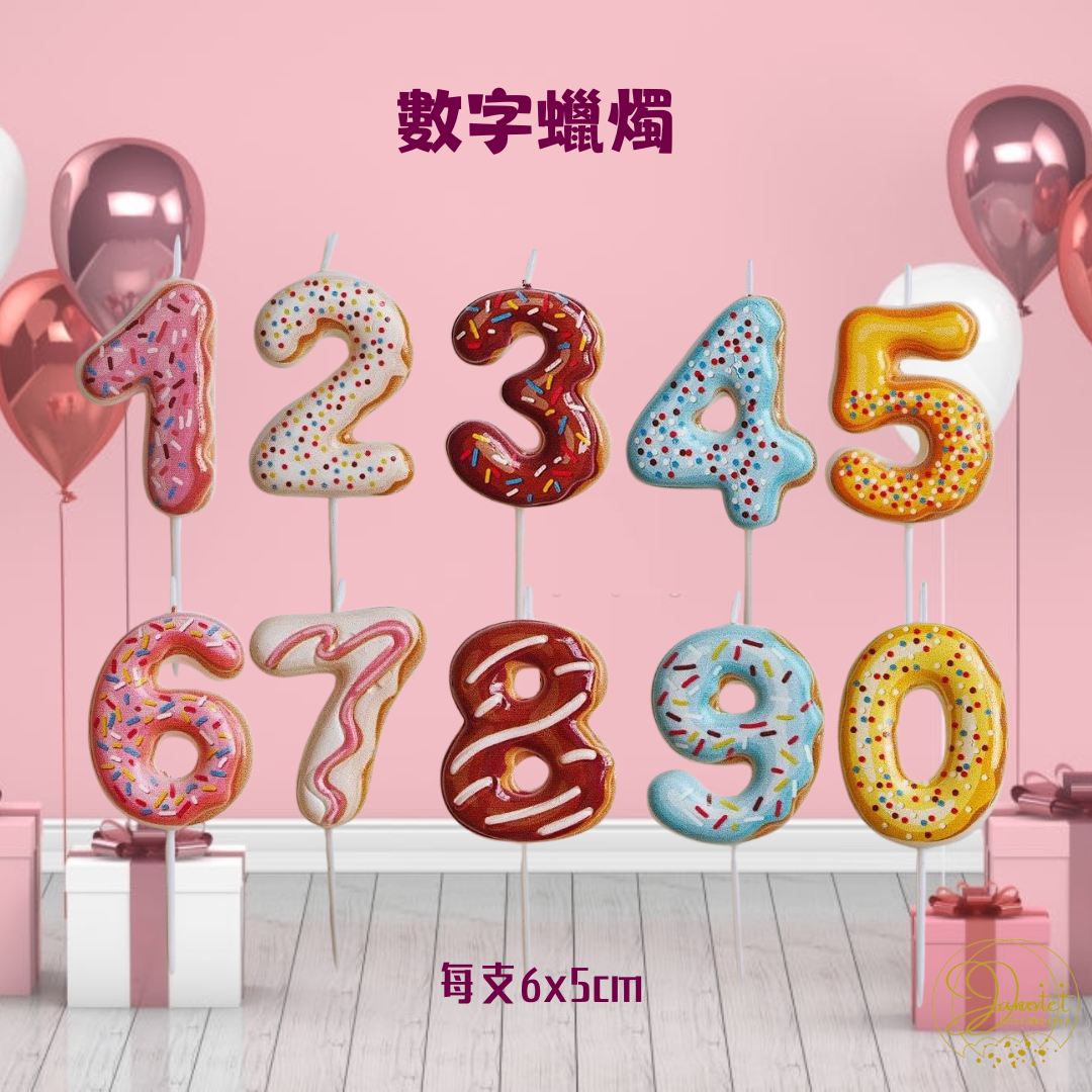額外加購 - 數字蠟燭