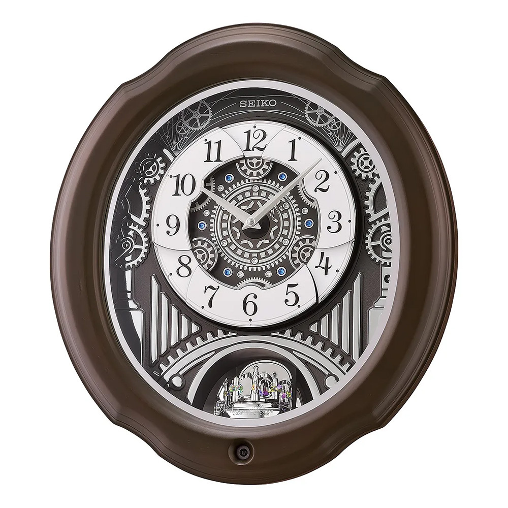 (預購)【SEIKO 精工】QXM609N 歐風 典雅 木質 音樂鐘 時鐘 掛鐘