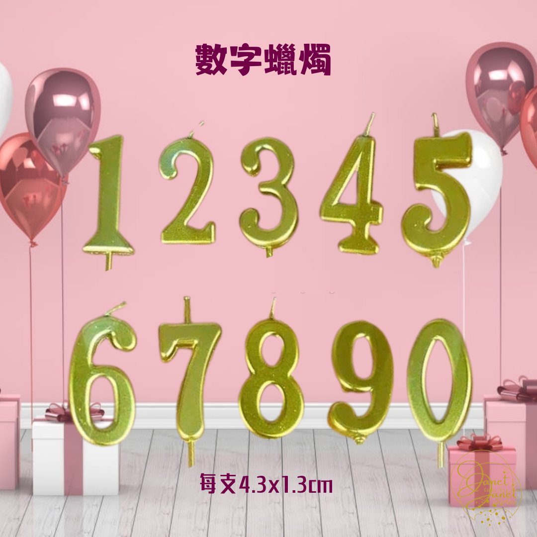 額外加購 - 數字蠟燭