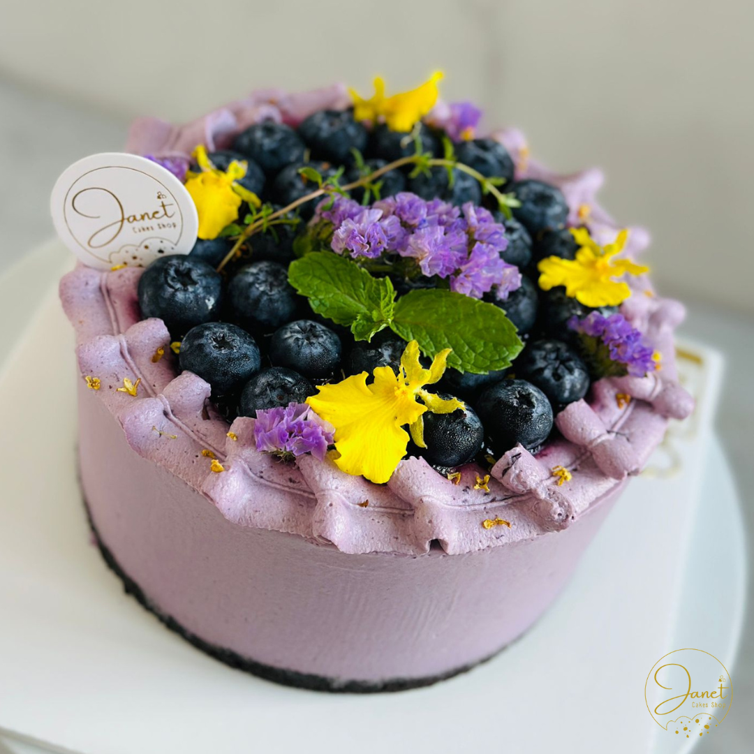 巴斯克藍莓芝士慕絲蛋糕