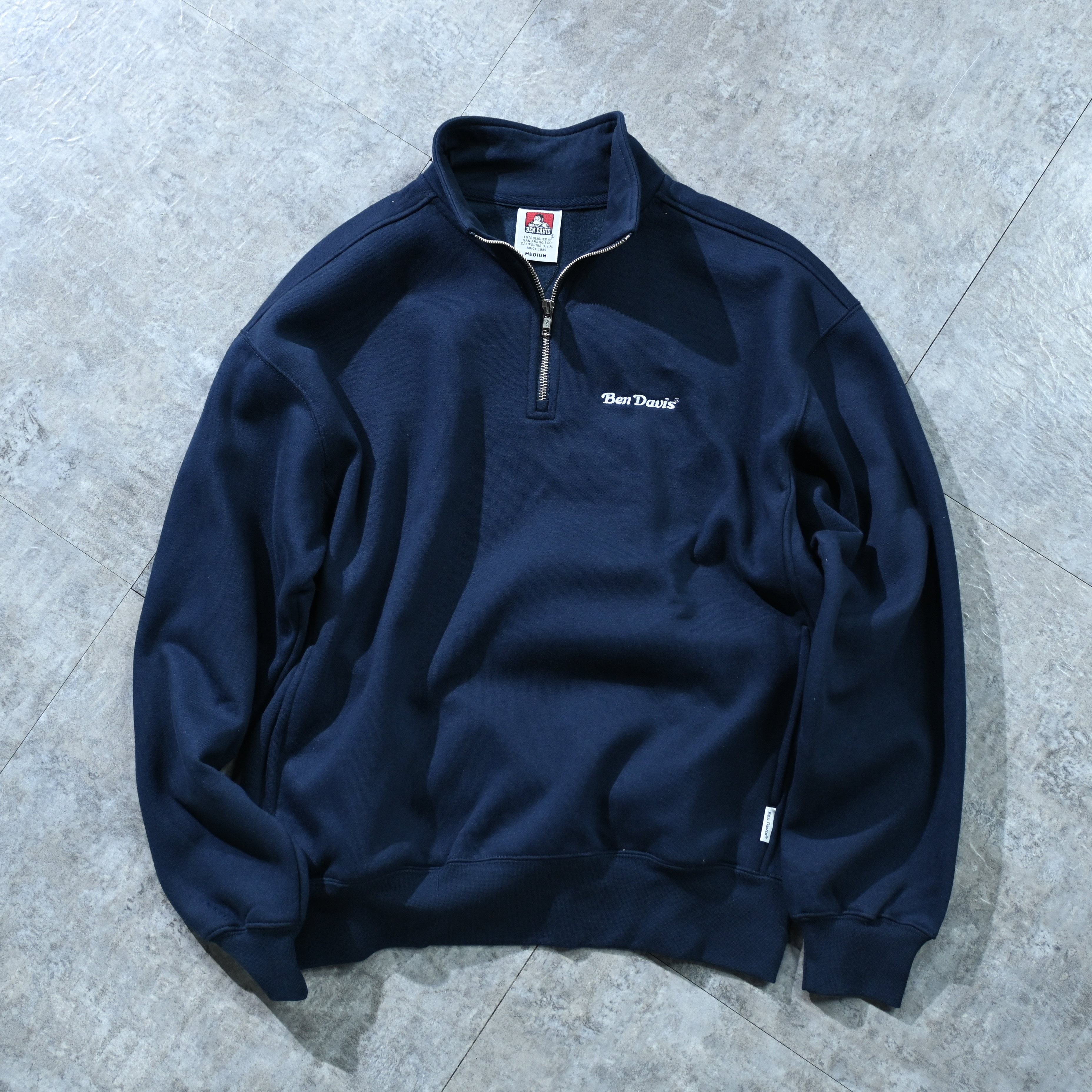 Ben Davis JP Logo Half Zip Sweatshirt