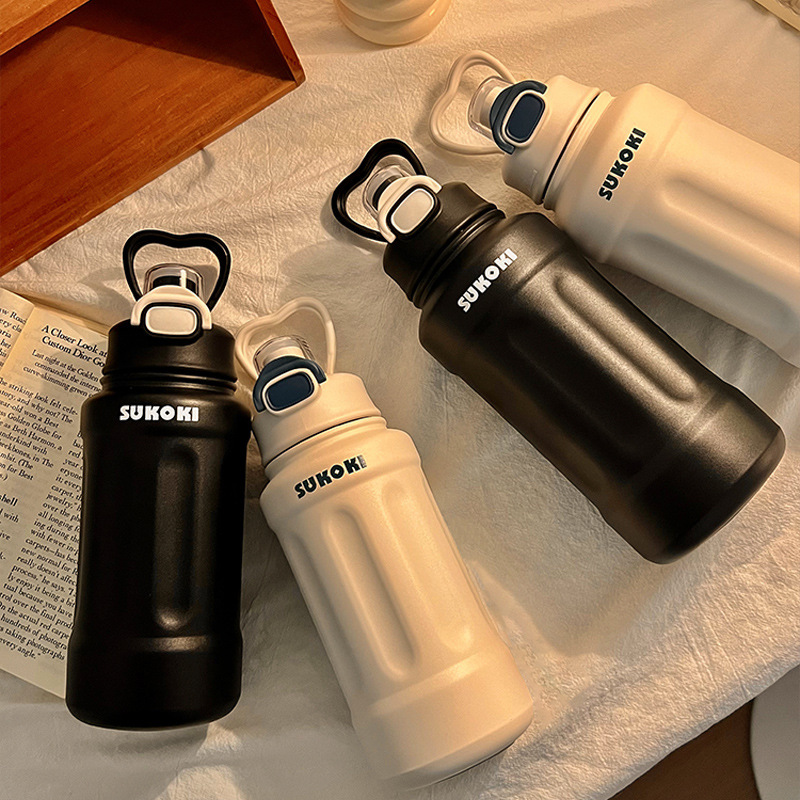 《4853》運動風簡約磨砂質感不鏽鋼保溫杯