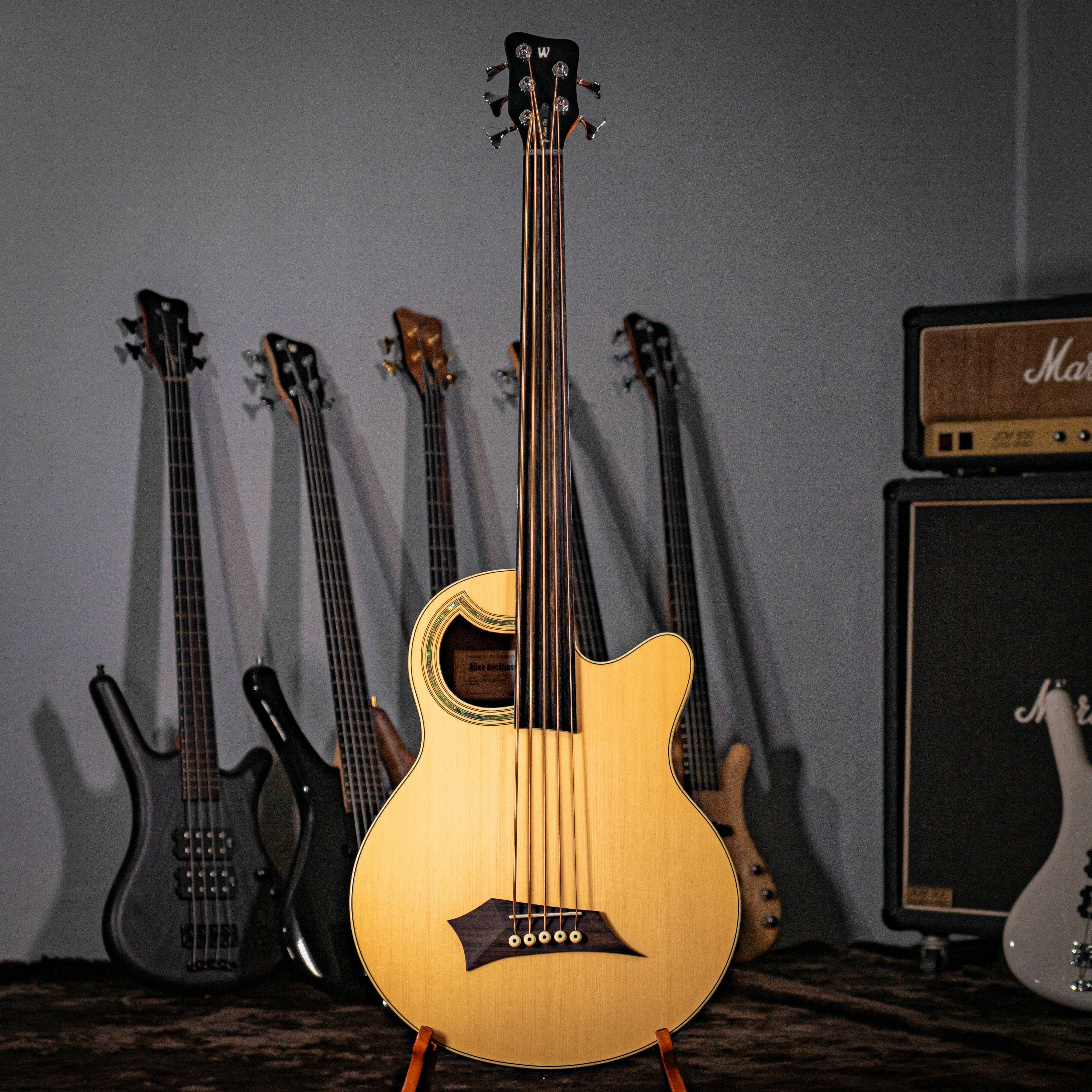 特價出清 Warwick Alien Deluxe WAC1575 10PA SBU FL 五弦 無琴格 木貝斯