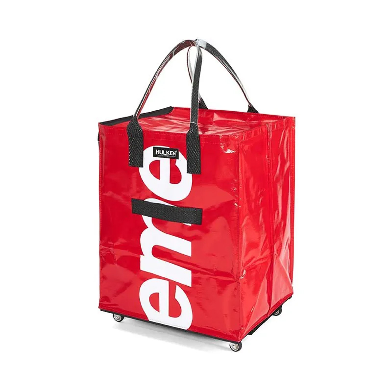 -(C6b)-SUPREME x HULKEN ROLLING TOTE BAG RED 滾輪手提袋 紅-FW24A13