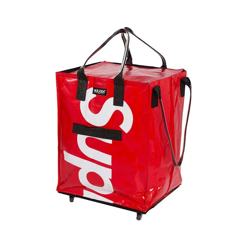 -(C6b)-SUPREME x HULKEN ROLLING TOTE BAG RED 滾輪手提袋 紅-FW24A13