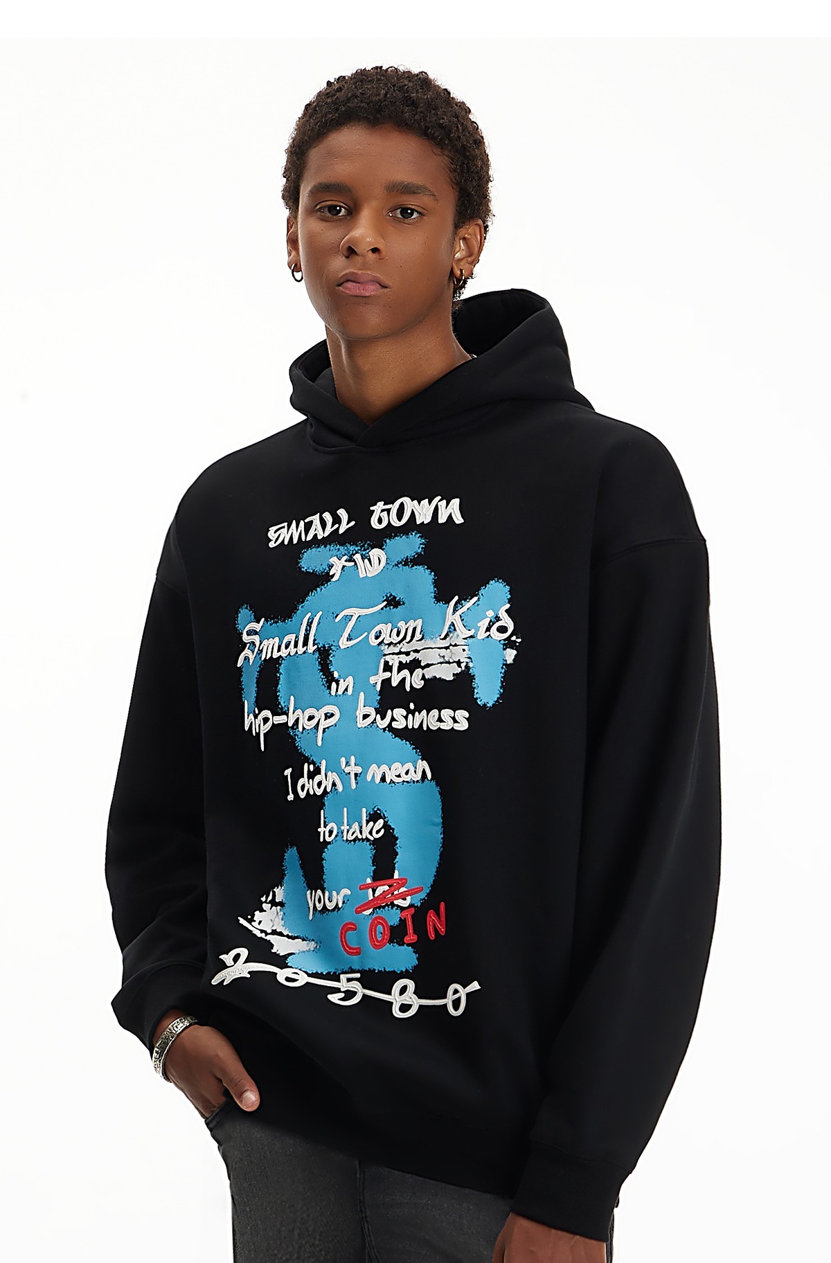 STK SmallTownKid 塗鴉字體 帽T