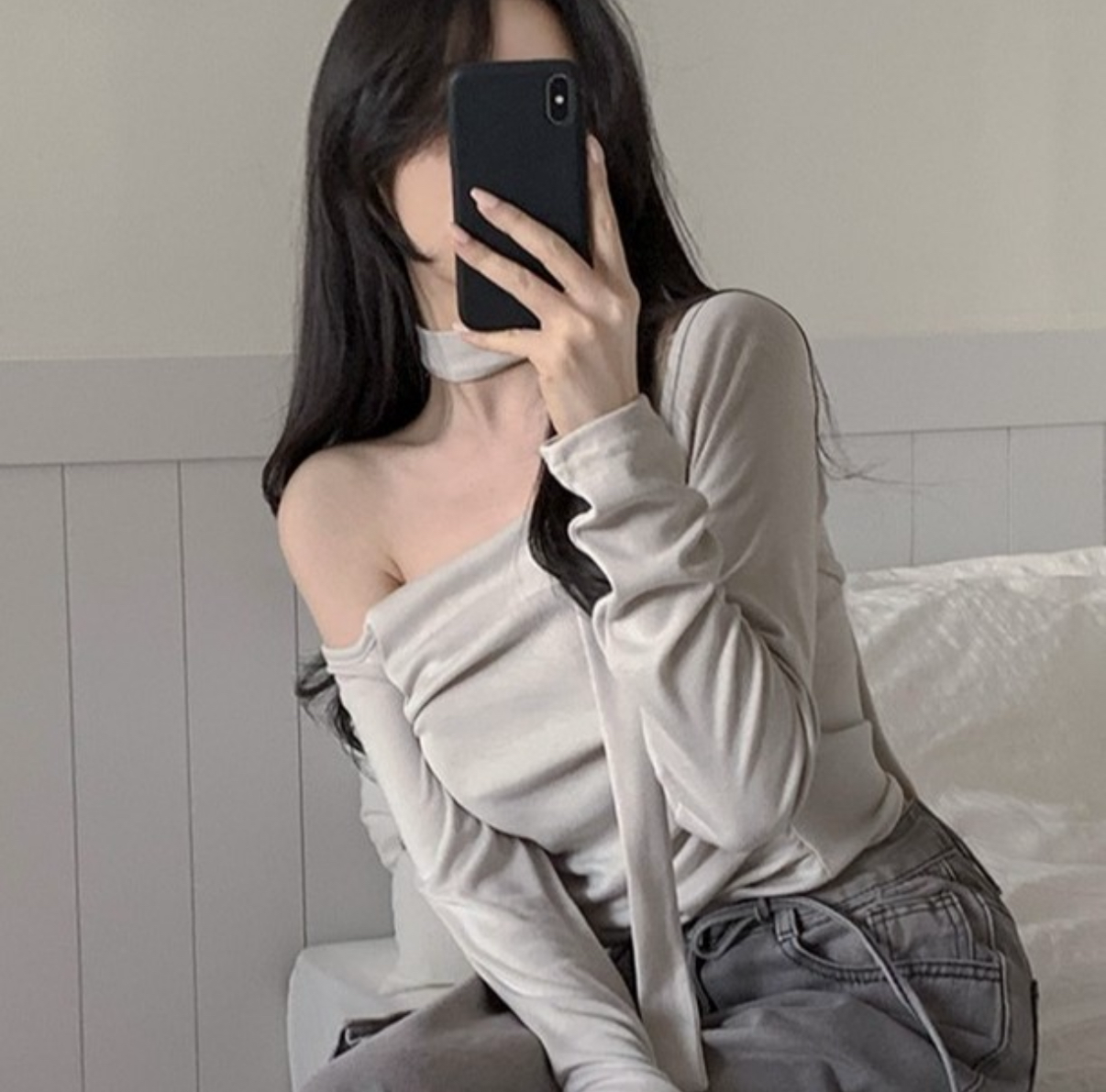 KR LUNA SCARF TOP SET (3 COLORS)